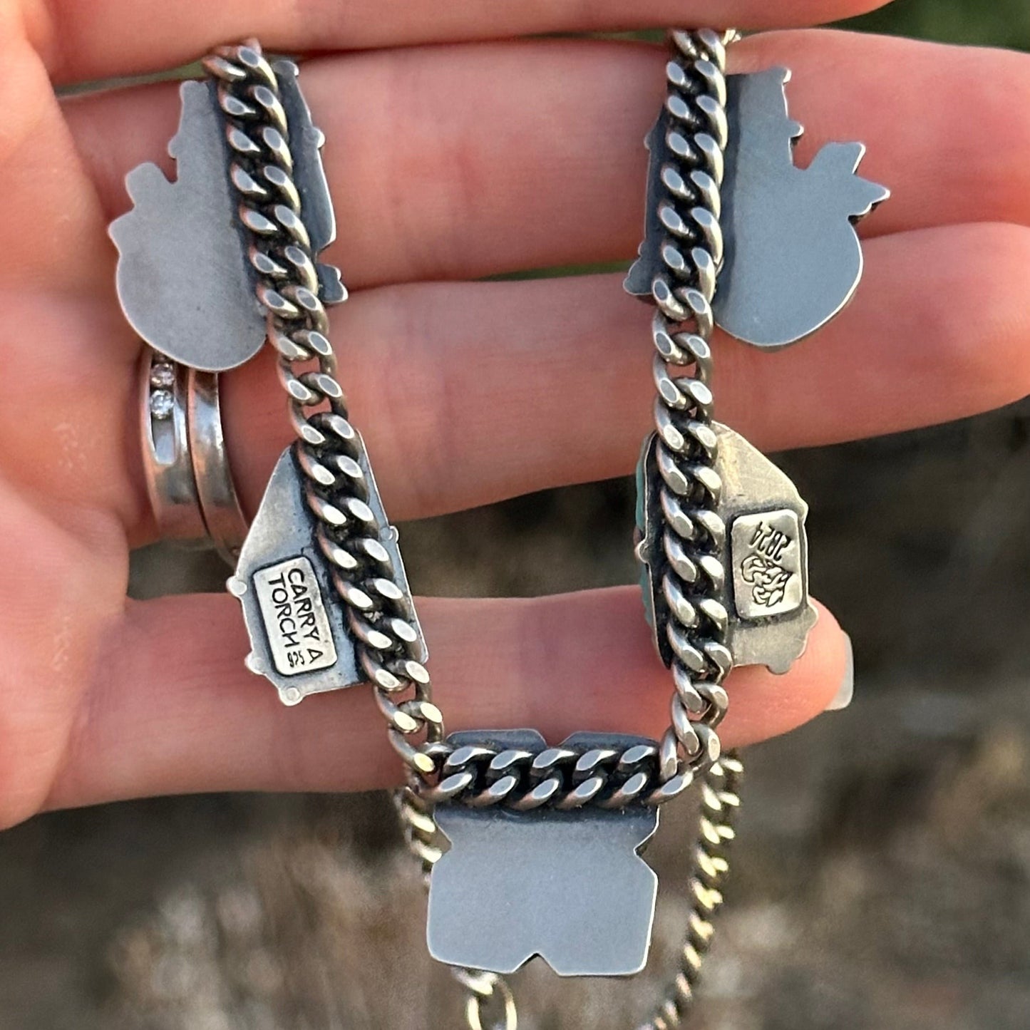 Carved Kingman + Brandy Citrine // Statement Choker No. 2