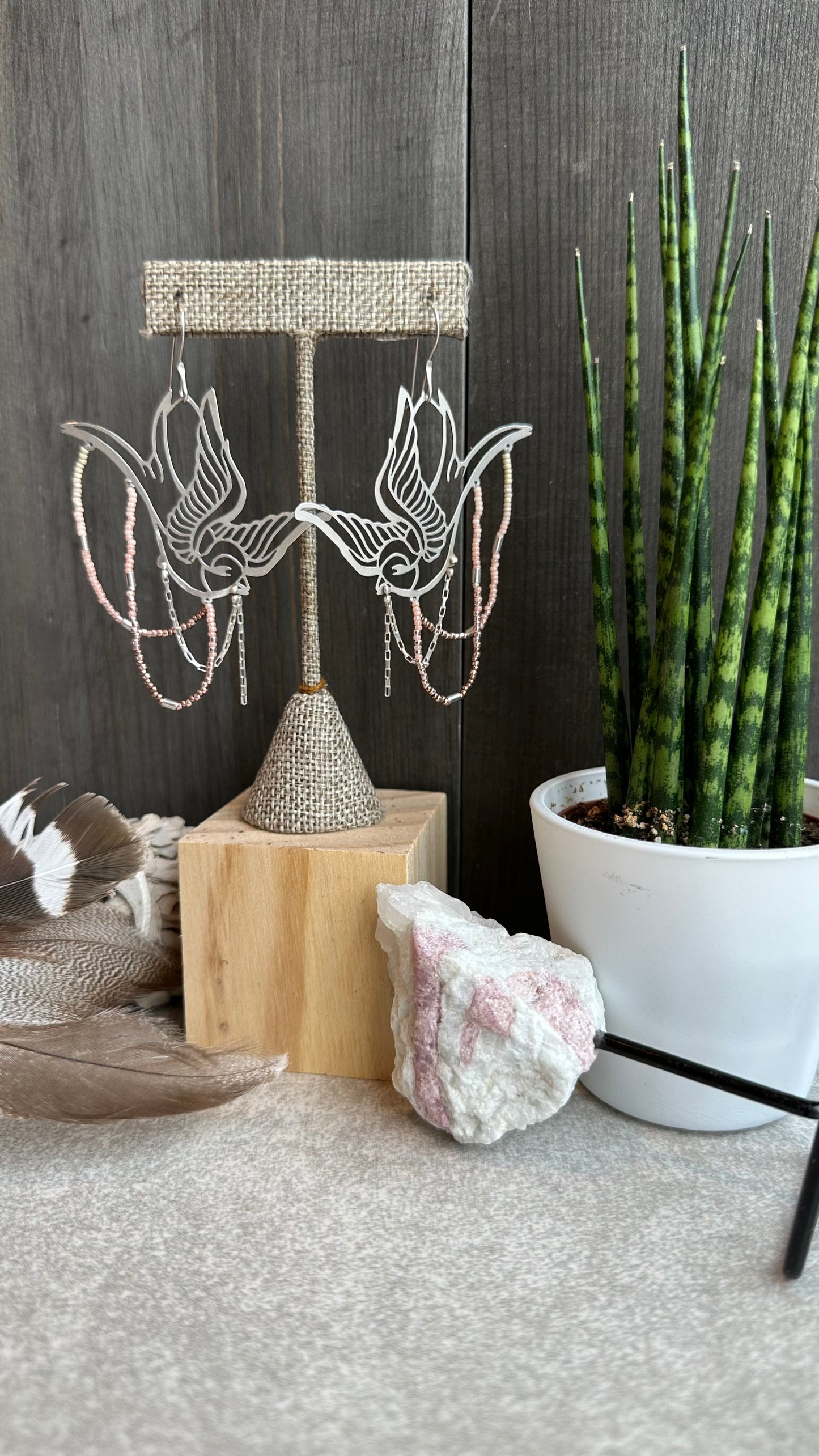 Swallow Earrings // Tattoo Flash Series