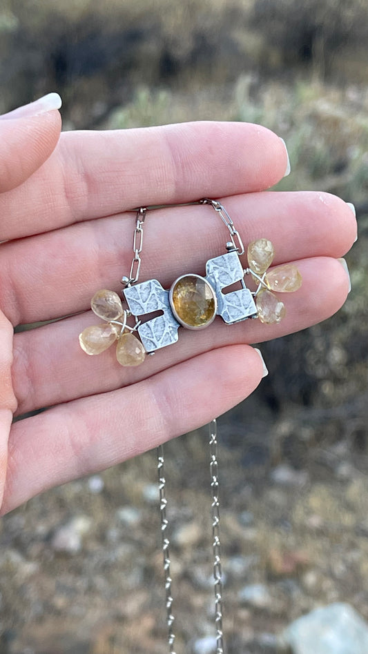 BLÓM Necklace No.1 // Citrine