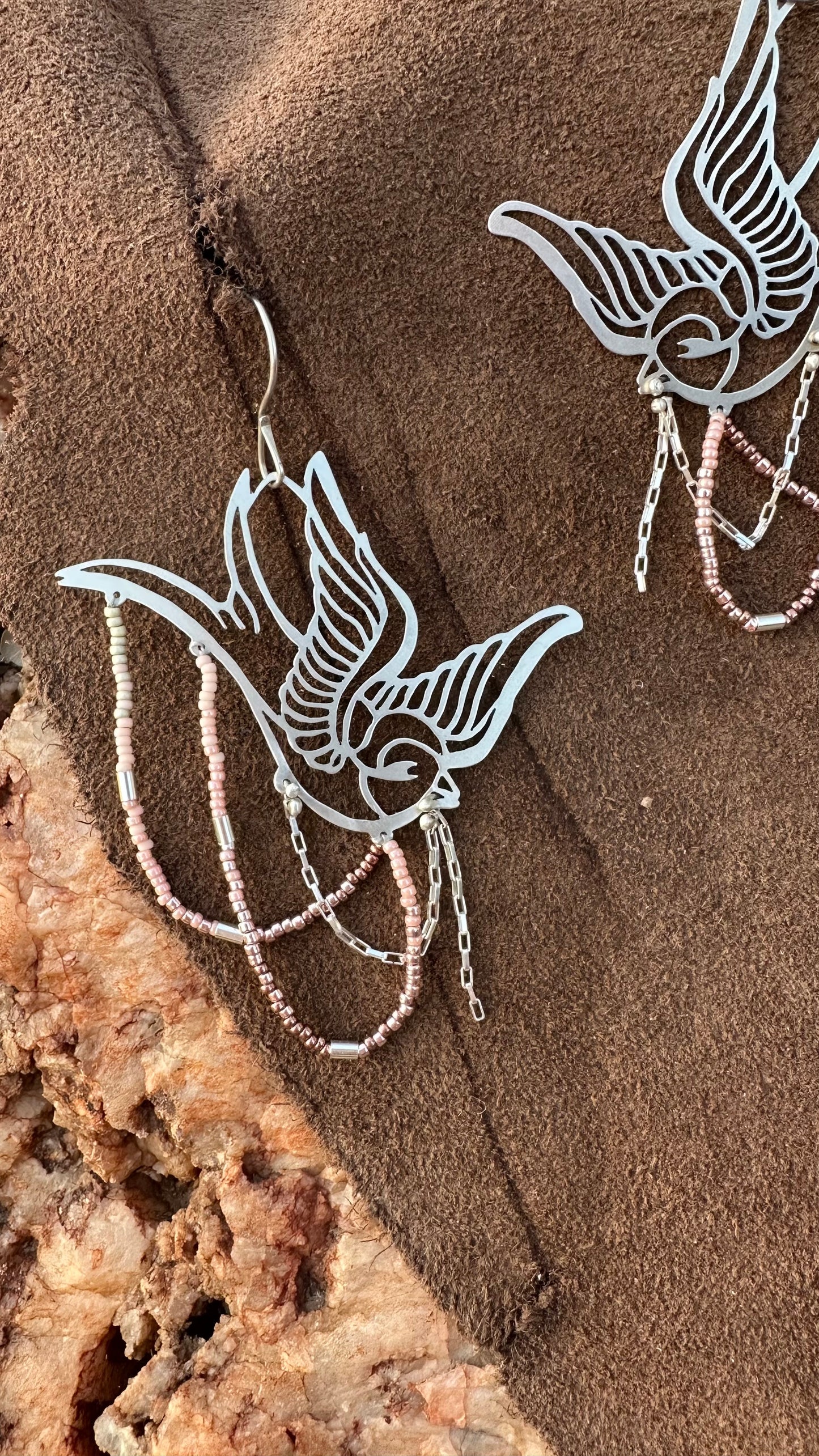 Swallow Earrings // Tattoo Flash Series