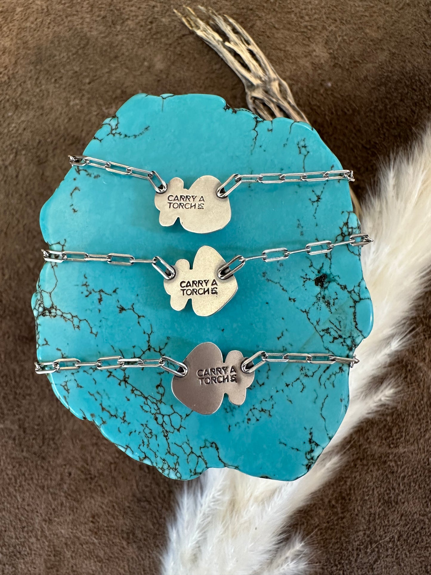 Itty Bitty Necklace #46 // Saguaro + Poseidon Variscite // Desert Dweller Series