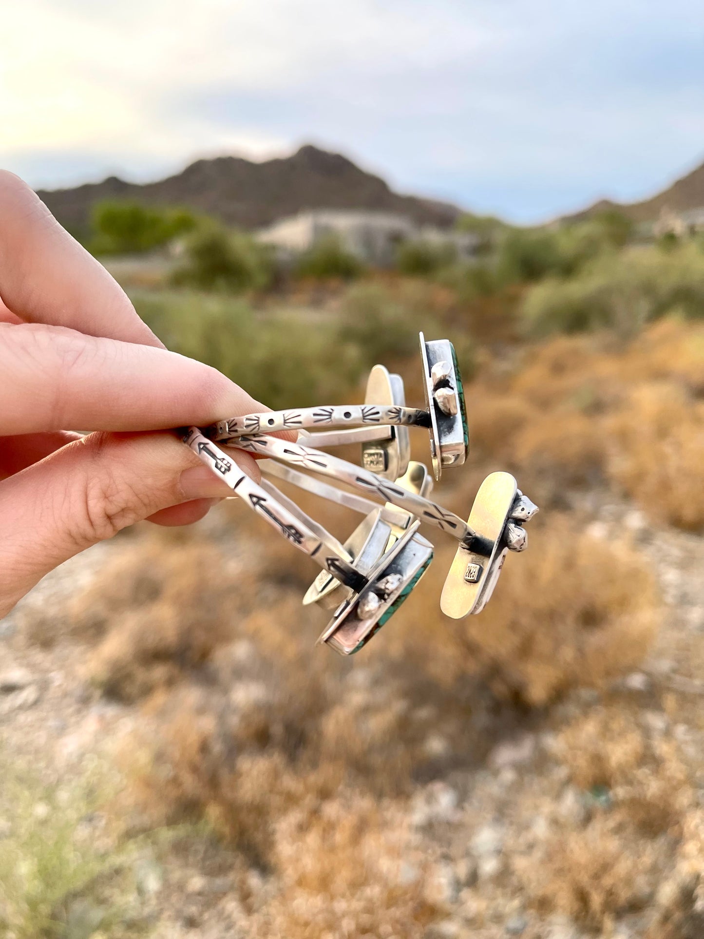Dogwood Split Cuff Bracelet // Blue Moon Turquoise // SM