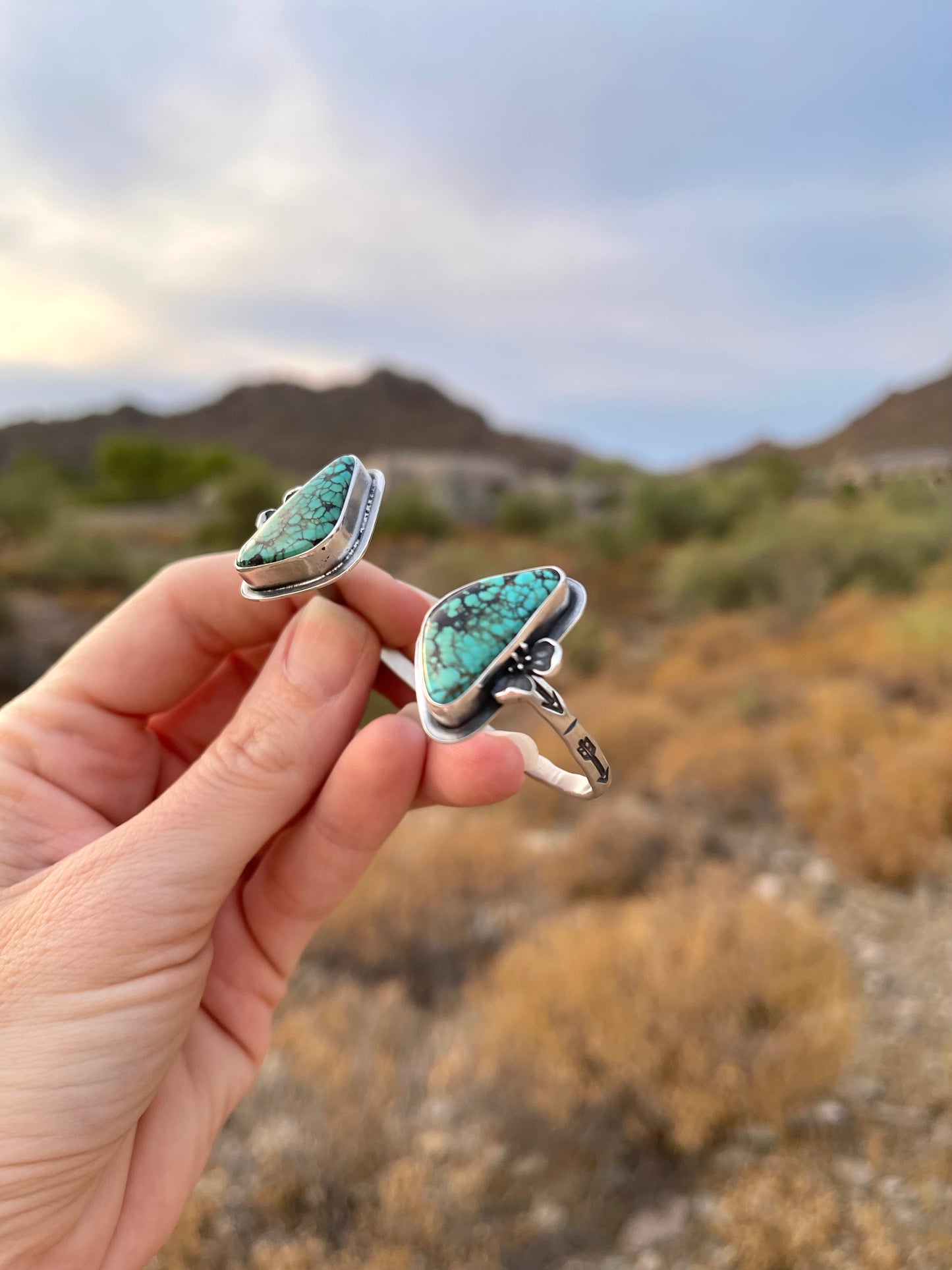 Dogwood Split Cuff Bracelet // Blue Moon Turquoise // MED