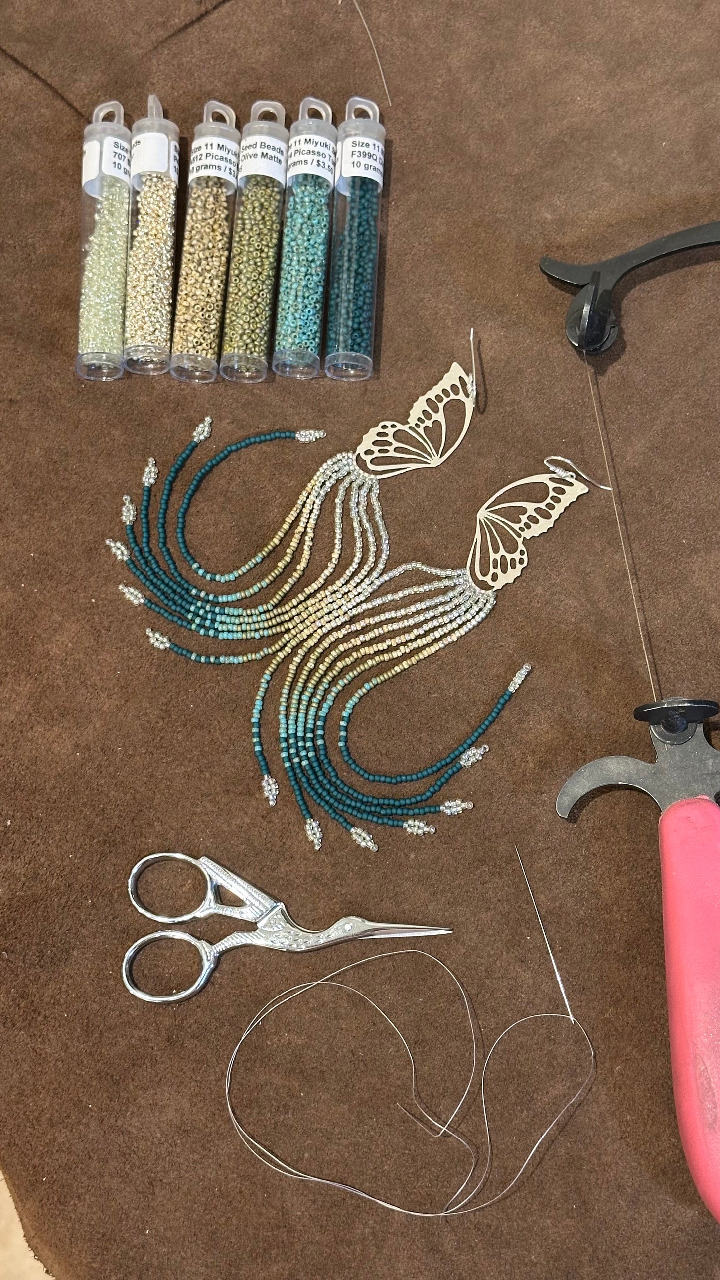 Beaded and Boho Earrings // Mariposa