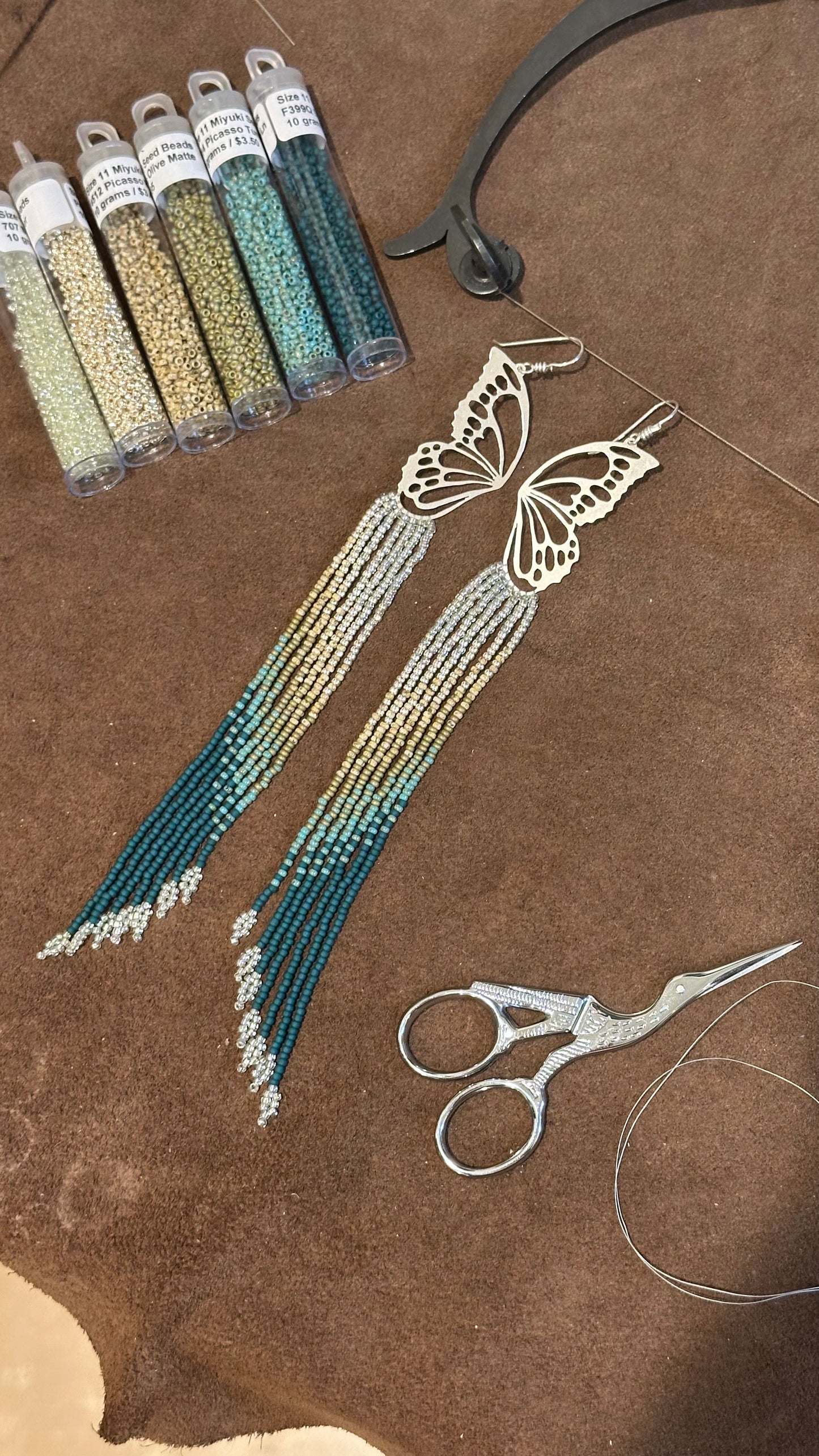 Beaded and Boho Earrings // Mariposa