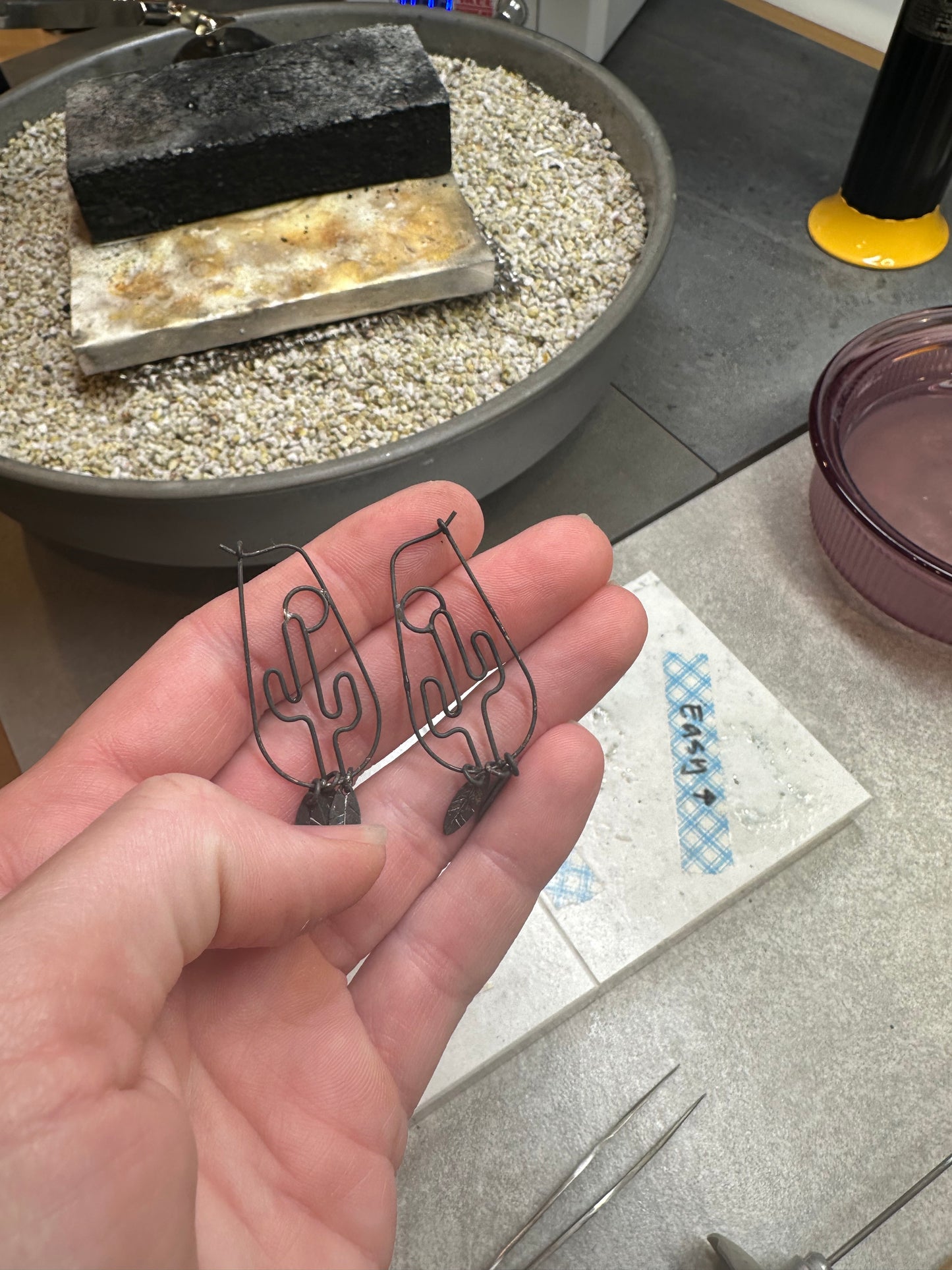 Beaded Sonoran Sunset Earrings // Saguaro