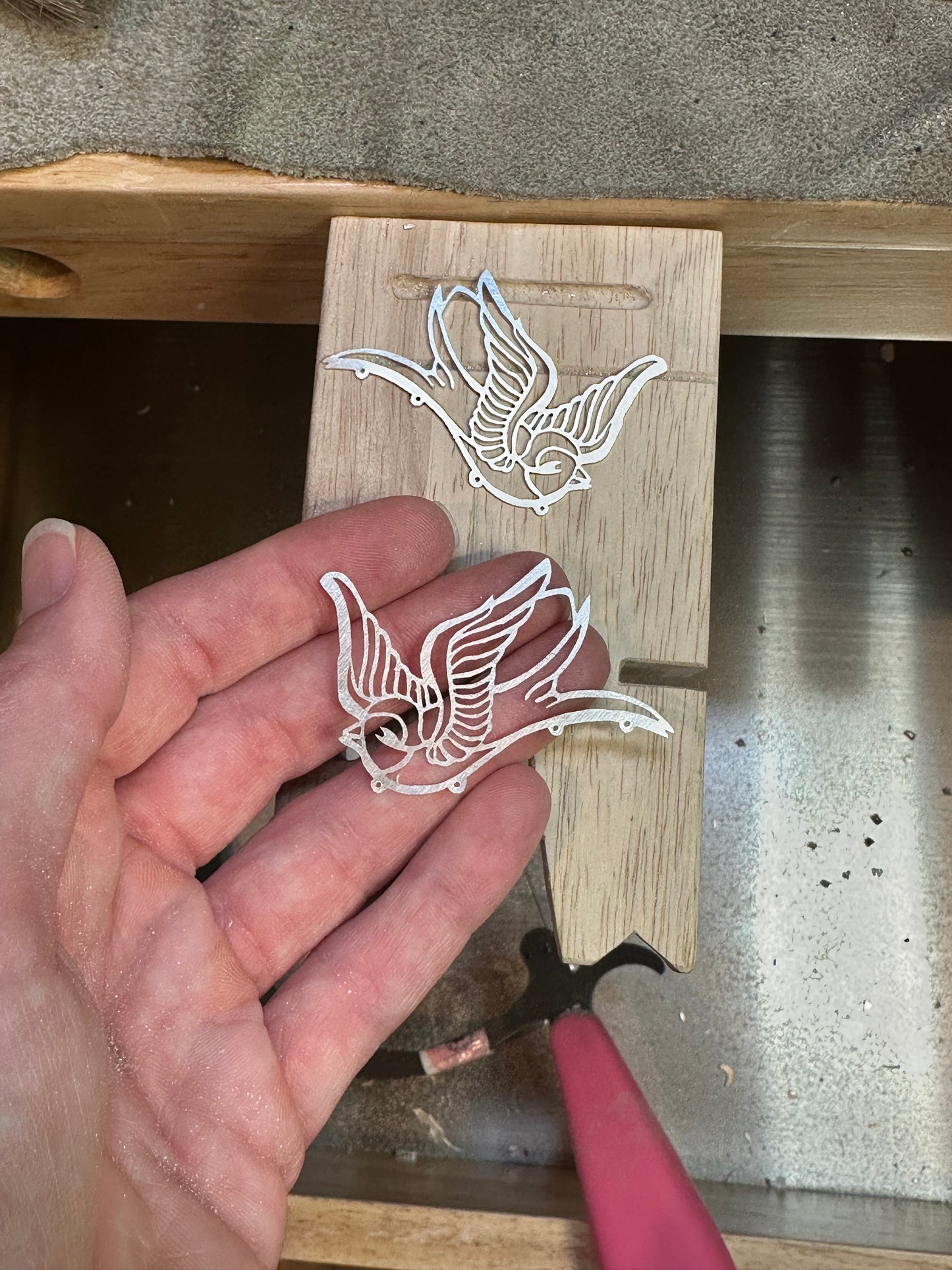 Swallow Earrings // Tattoo Flash Series