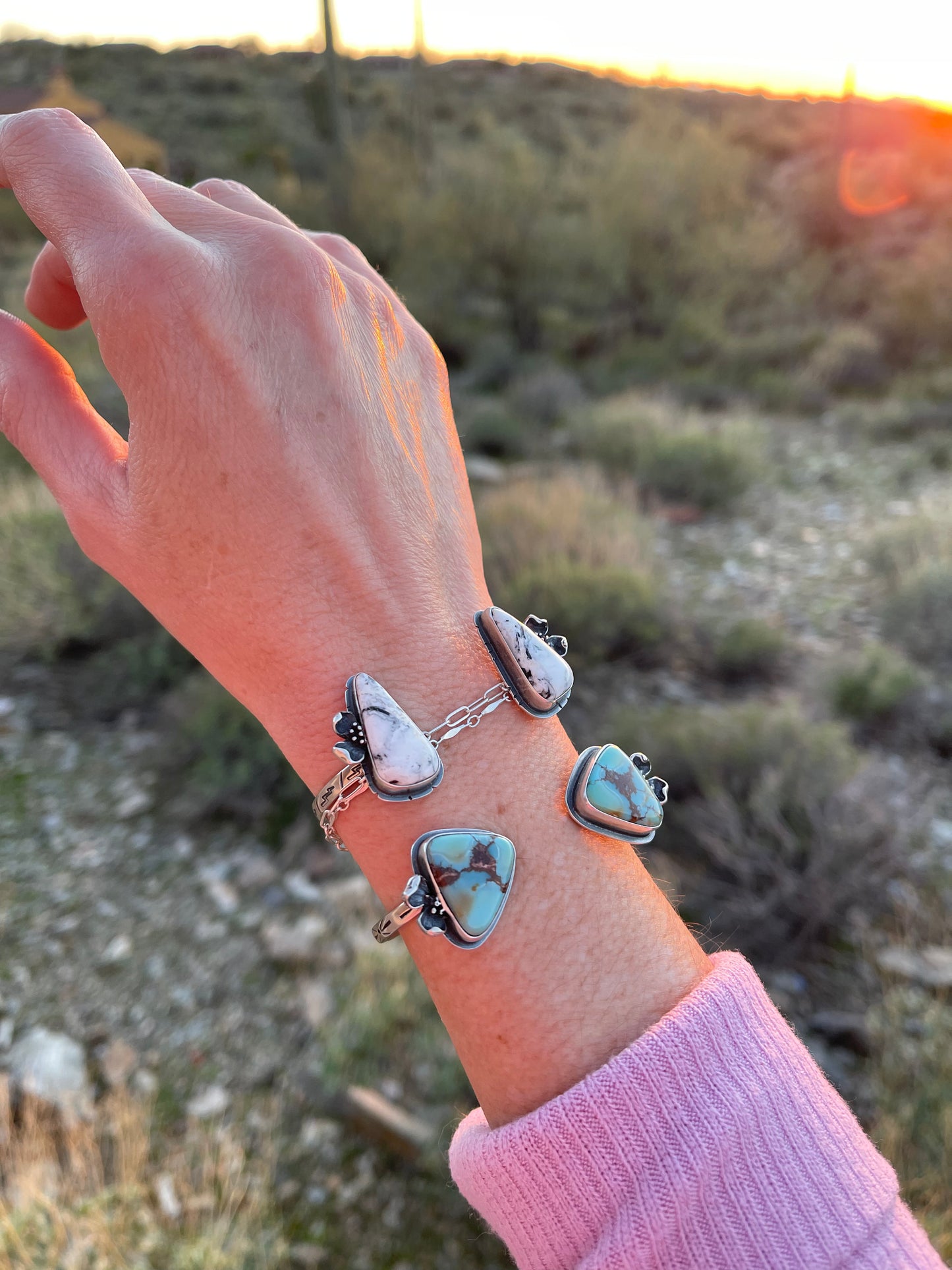 Dogwood Split Cuff Bracelet // White Buffalo // X-SM