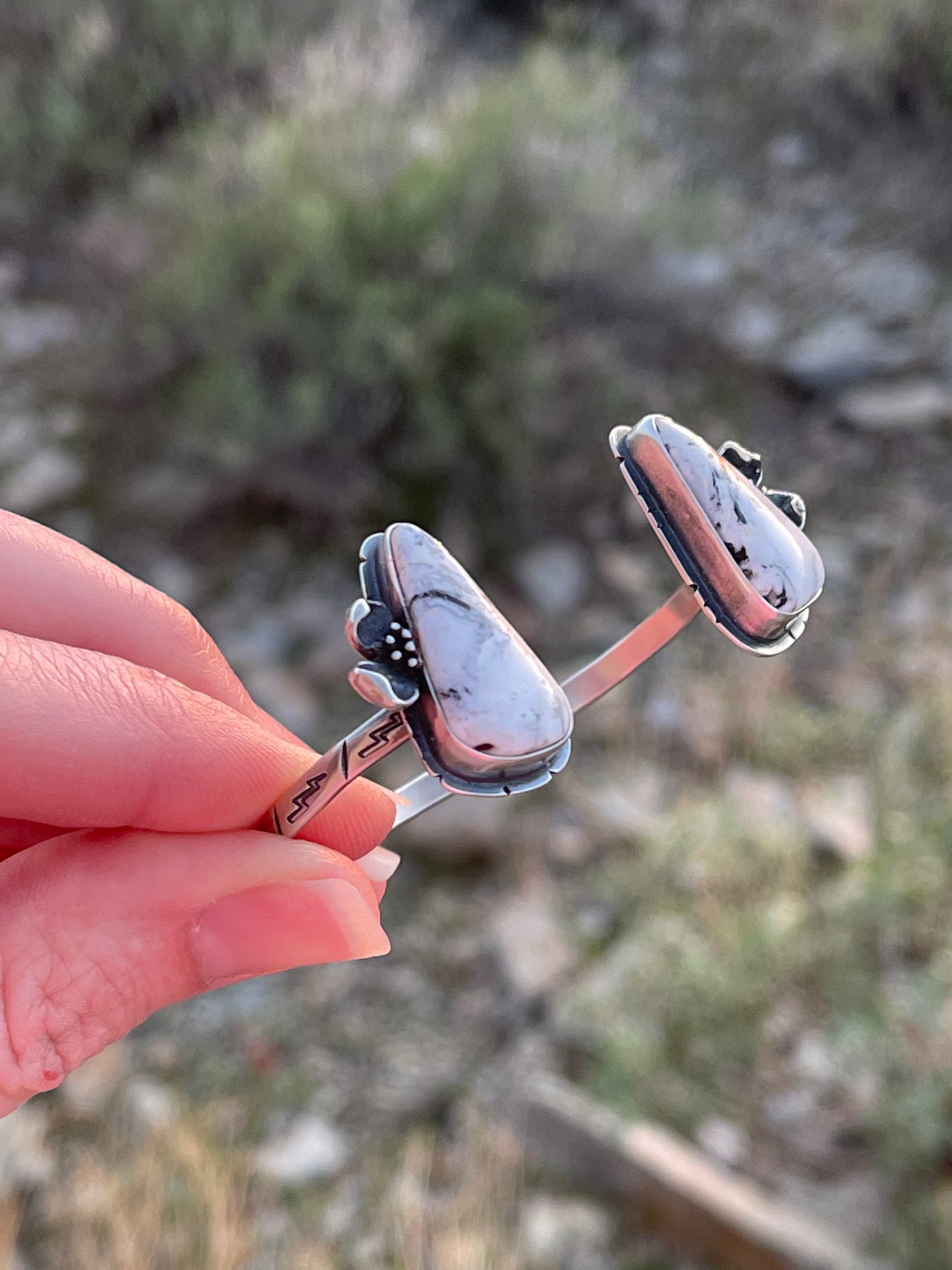 Dogwood Split Cuff Bracelet // White Buffalo // X-SM