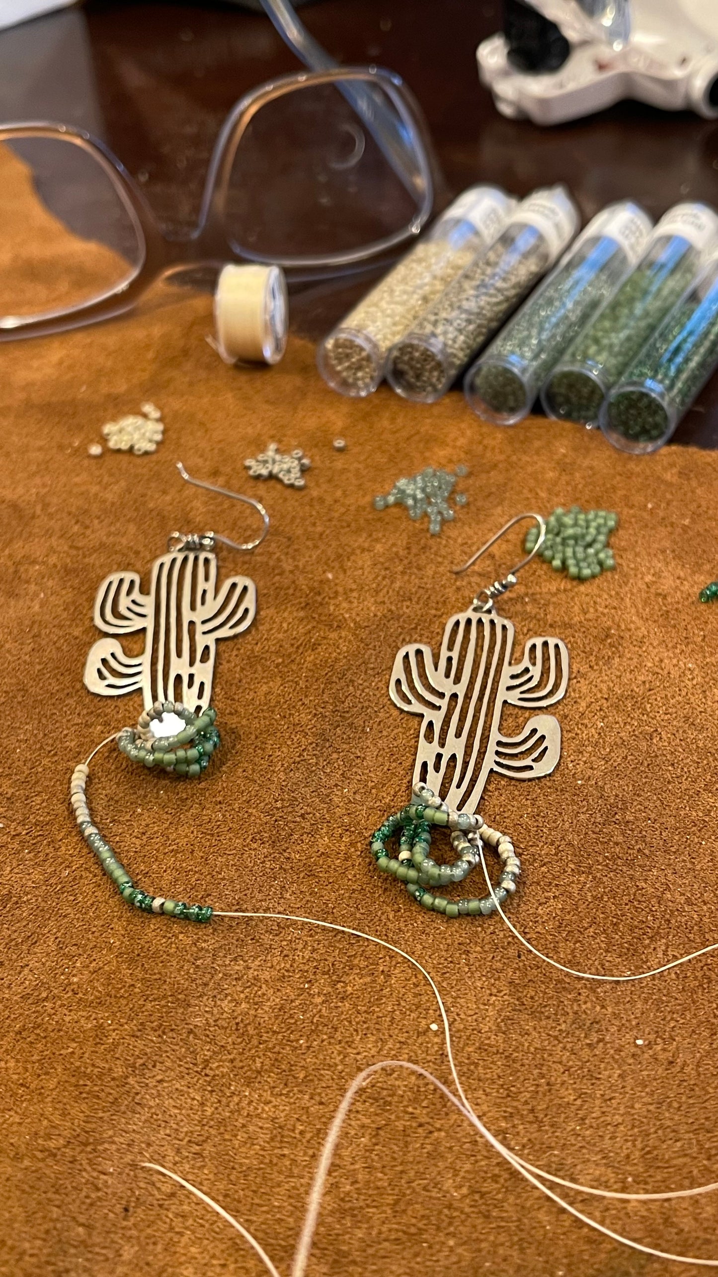 Beaded and Boho Earrings // Saguaro