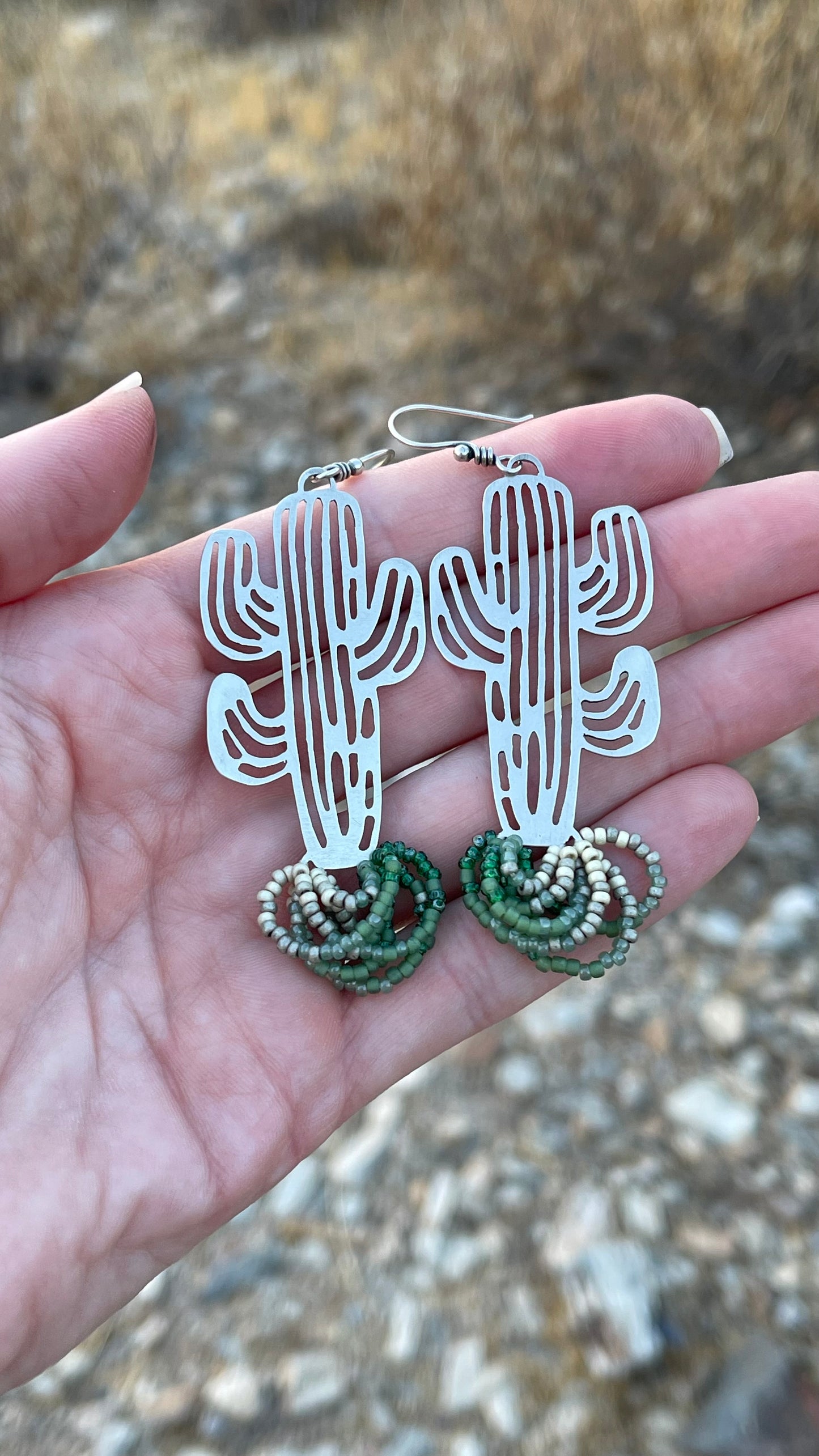 Beaded and Boho Earrings // Saguaro