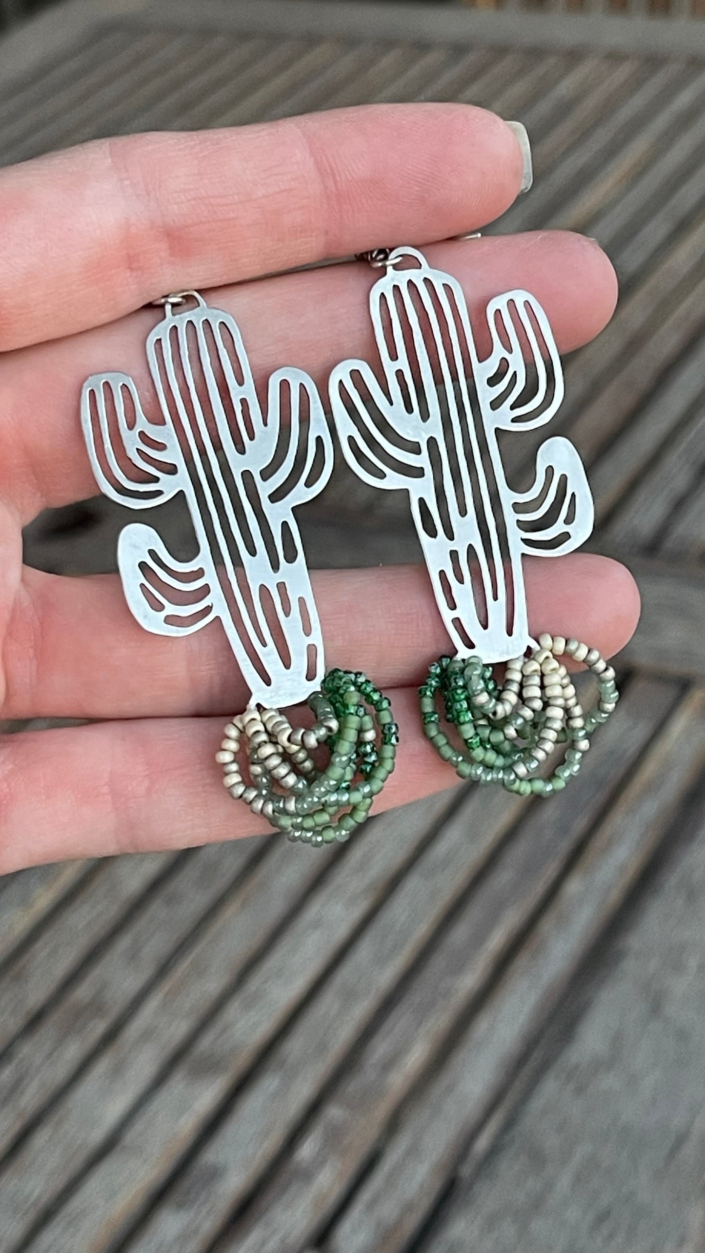 Beaded and Boho Earrings // Saguaro