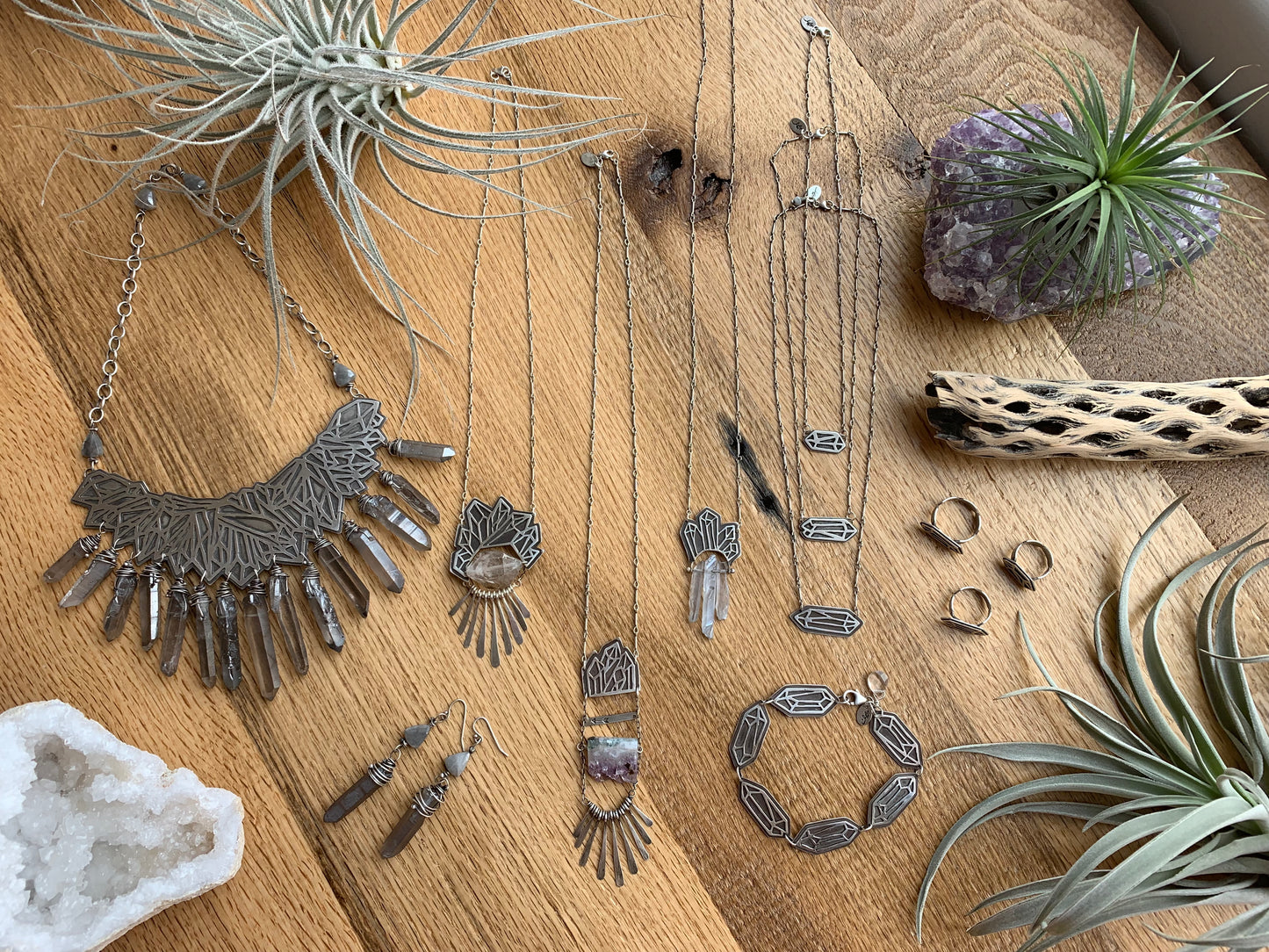 Cluster Bib Necklace // Crystallized Collection