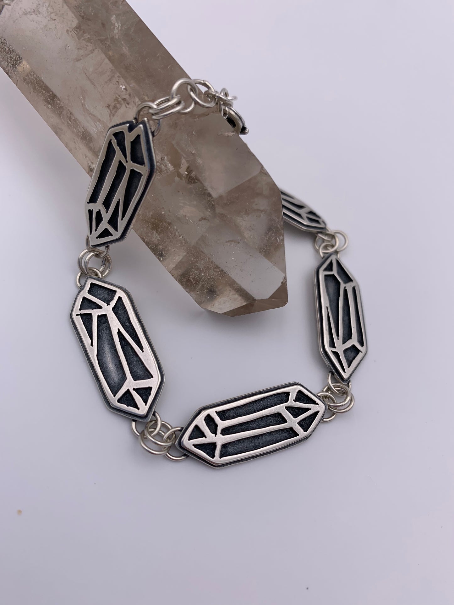 Linked Crystal Points Bracelet // Crystallized Collection