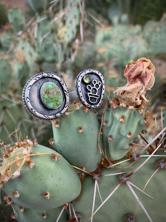 Sonoran Gold Prickly Pear Ring // Size 7/7.5
