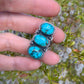 Blue Moon Turquoise Stack Stone Ring // Size 6.25