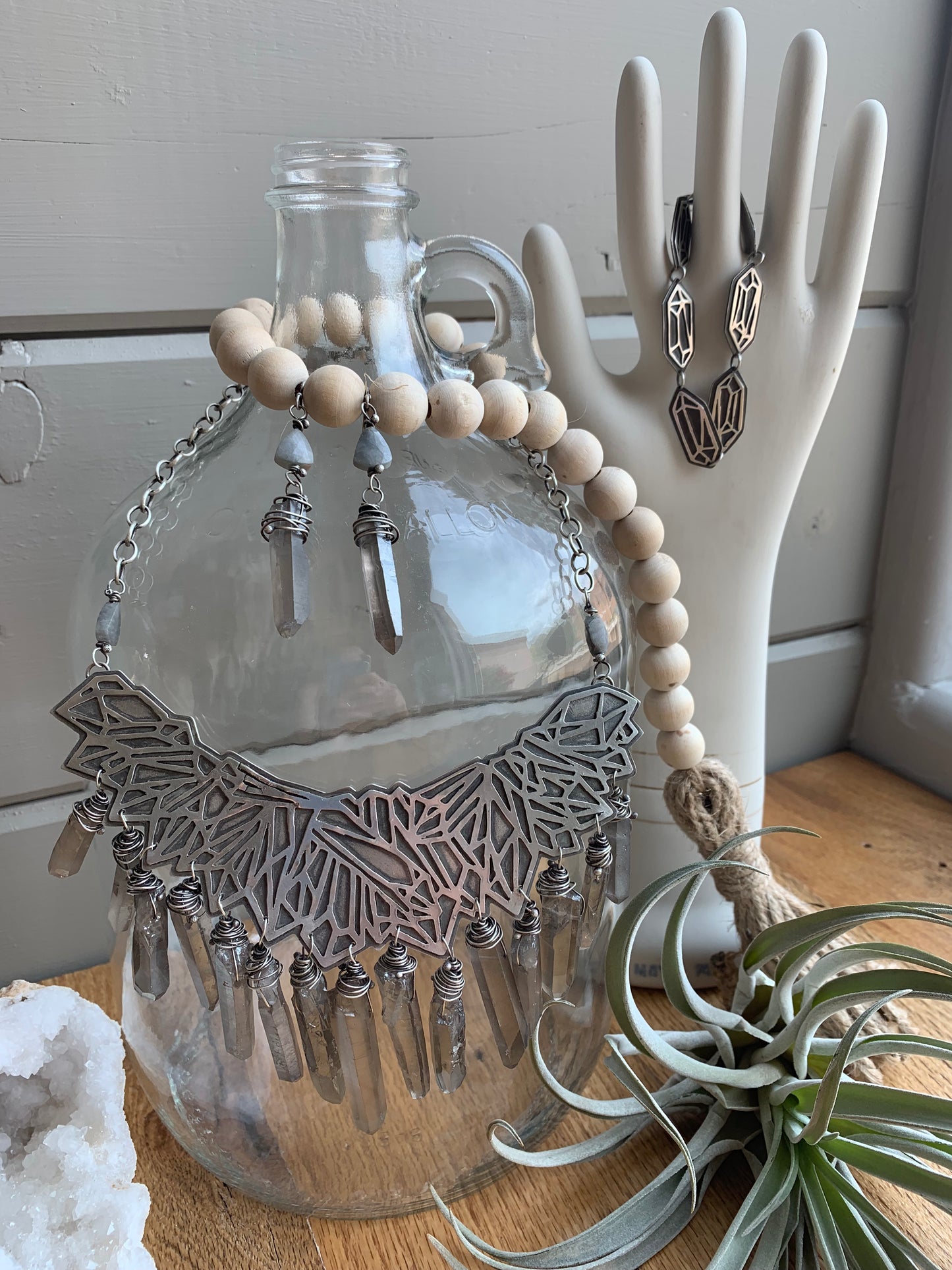 Cluster Bib Necklace // Crystallized Collection