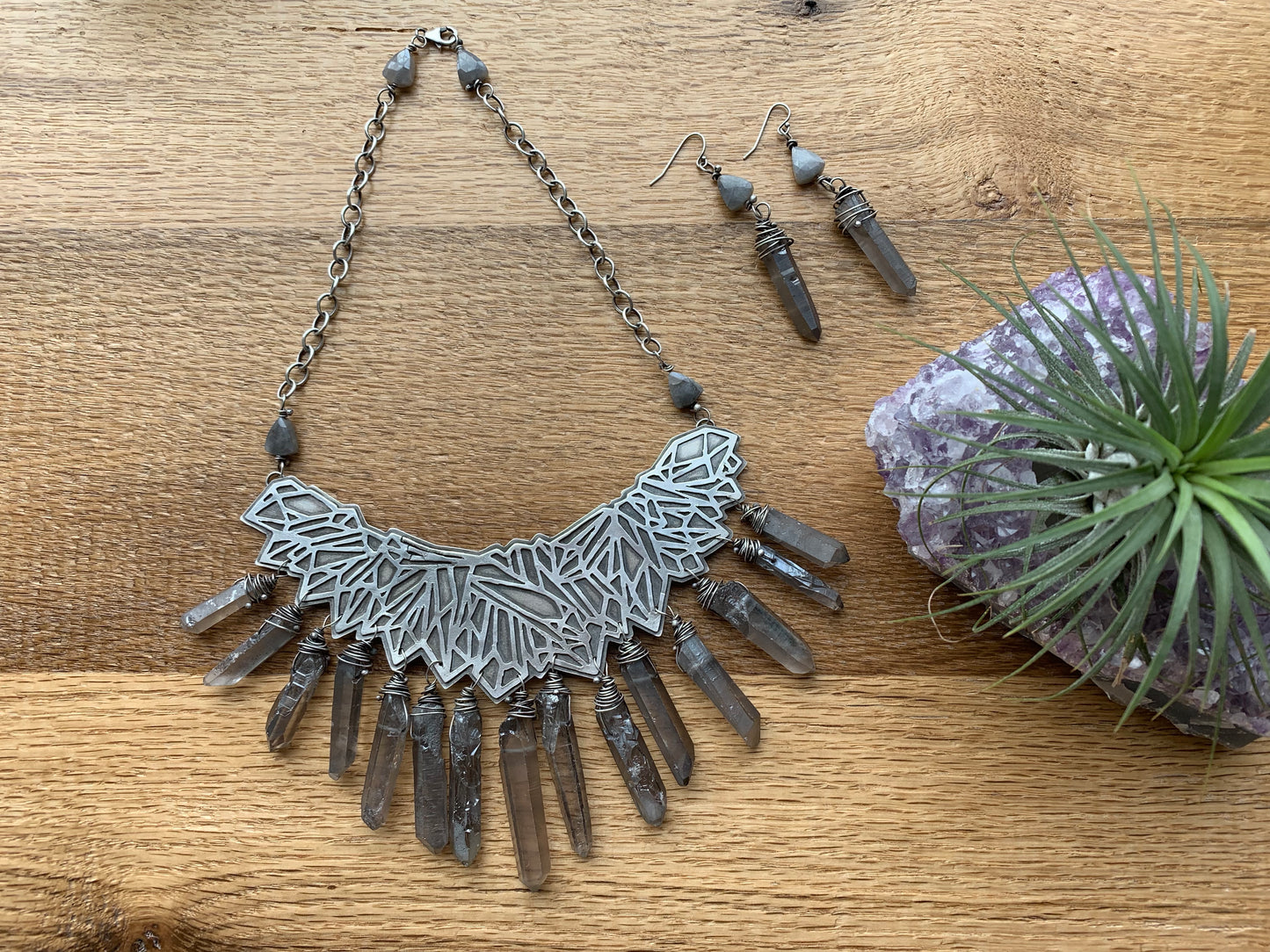 Cluster Bib Necklace // Crystallized Collection