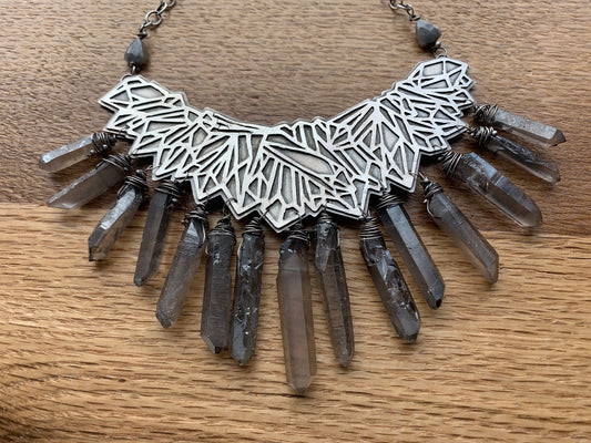 Cluster Bib Necklace // Crystallized Collection