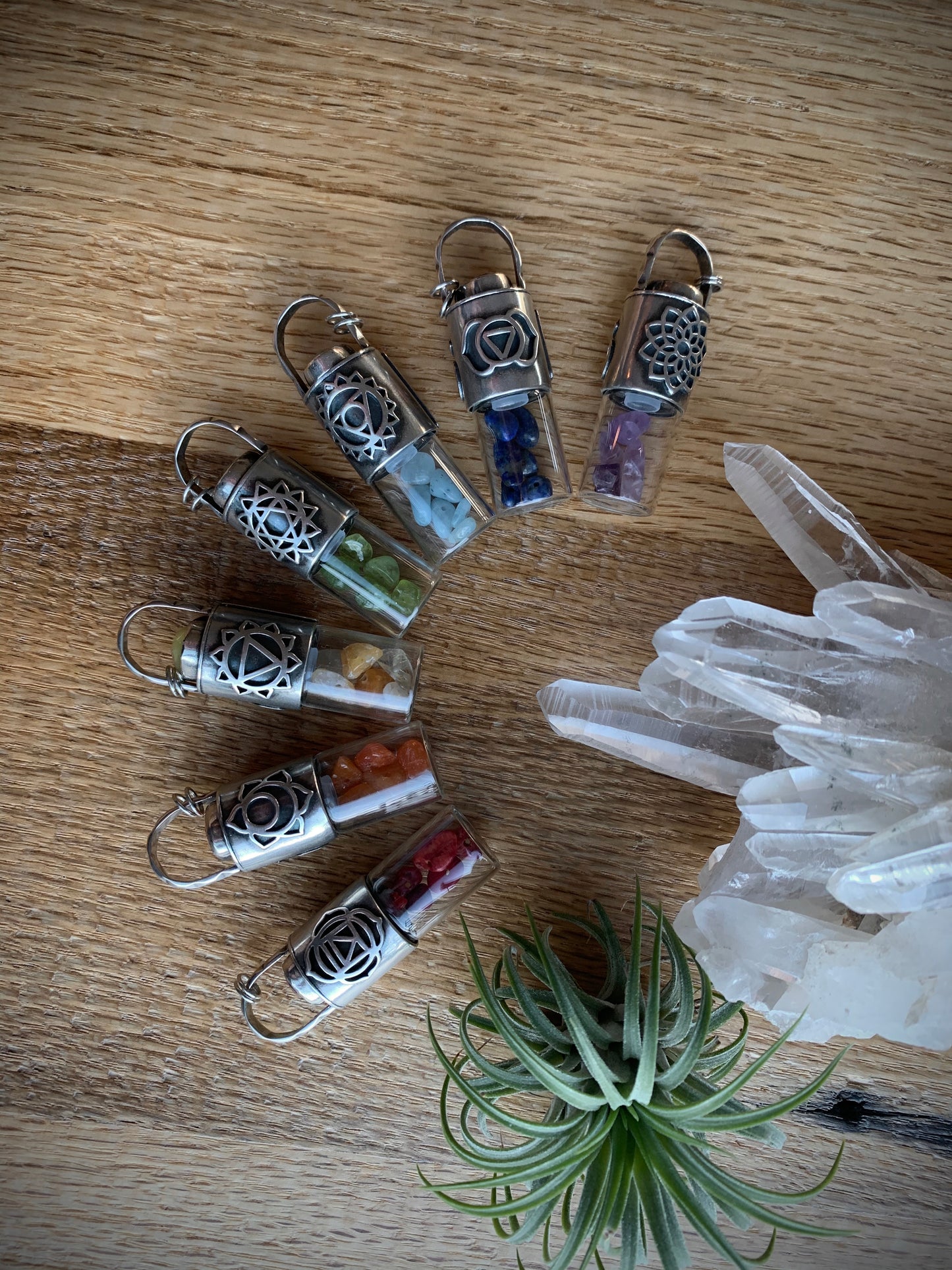 Sacral Chakra Essential Oil Roller Bottle Necklace