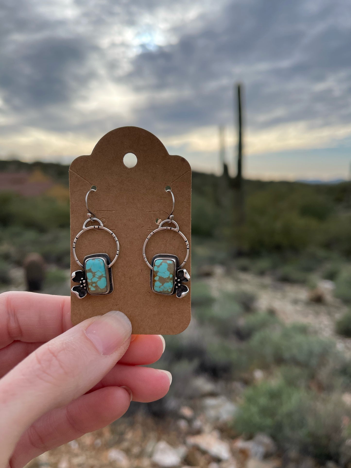 Dogwood Earrings #2 // #8 Turquoise
