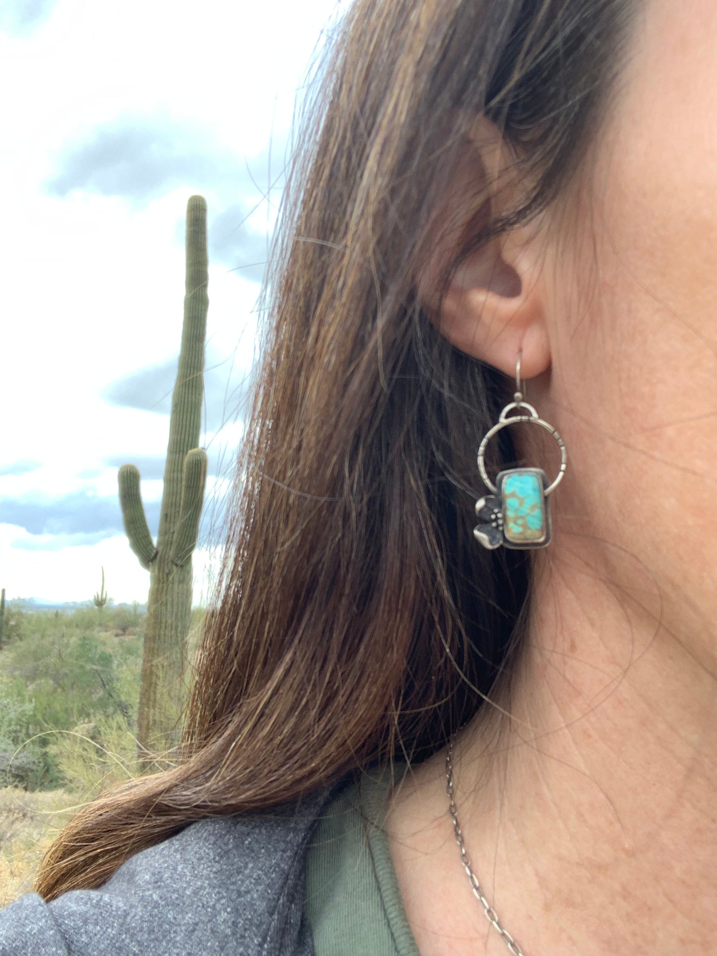 Dogwood Earrings #2 // #8 Turquoise