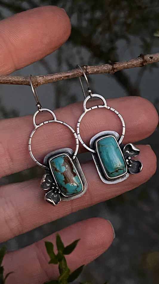 Dogwood Earrings #4 // #8 Turquoise