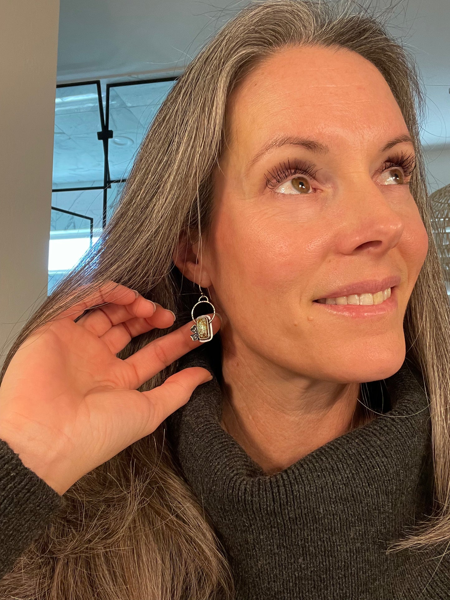 Dogwood Earrings #4 // #8 Turquoise