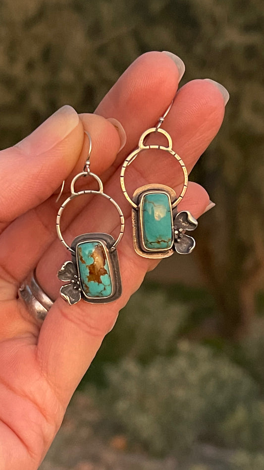 Dogwood Earrings #4 // #8 Turquoise