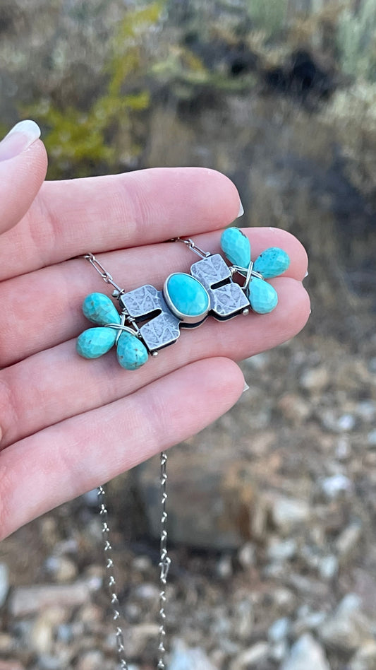 BLÓM Necklace No.5 // Kingman Turquoise