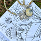 Honey Blossom // Beaded Necklace // Dark Moon + Yellow Opal
