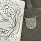 Swaying Spring flowers Brooch // Sterling