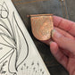 Swaying Spring flowers Brooch // Copper no. 1