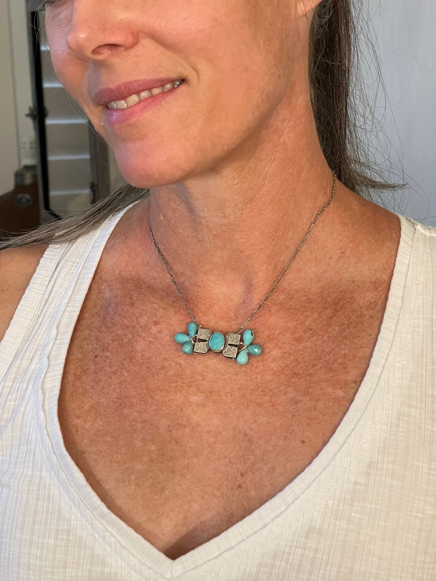 BLÓM Necklace No.5 // Kingman Turquoise