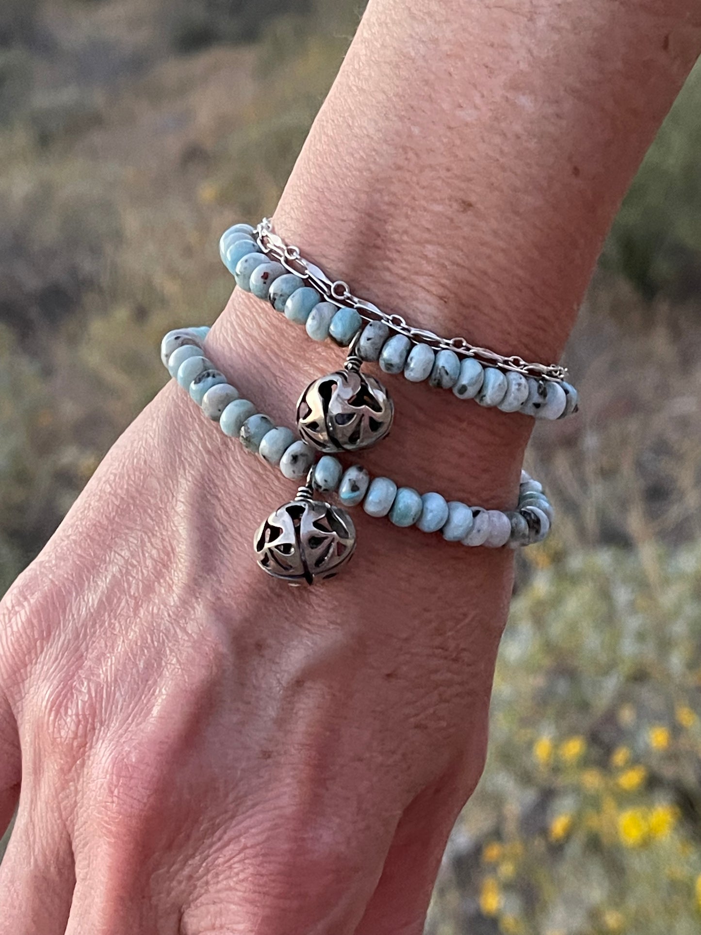 BJALLRA Bracelets // Larimar // Size M