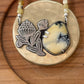 Honey Blossom // Beaded Necklace // Dark Moon + Yellow Opal