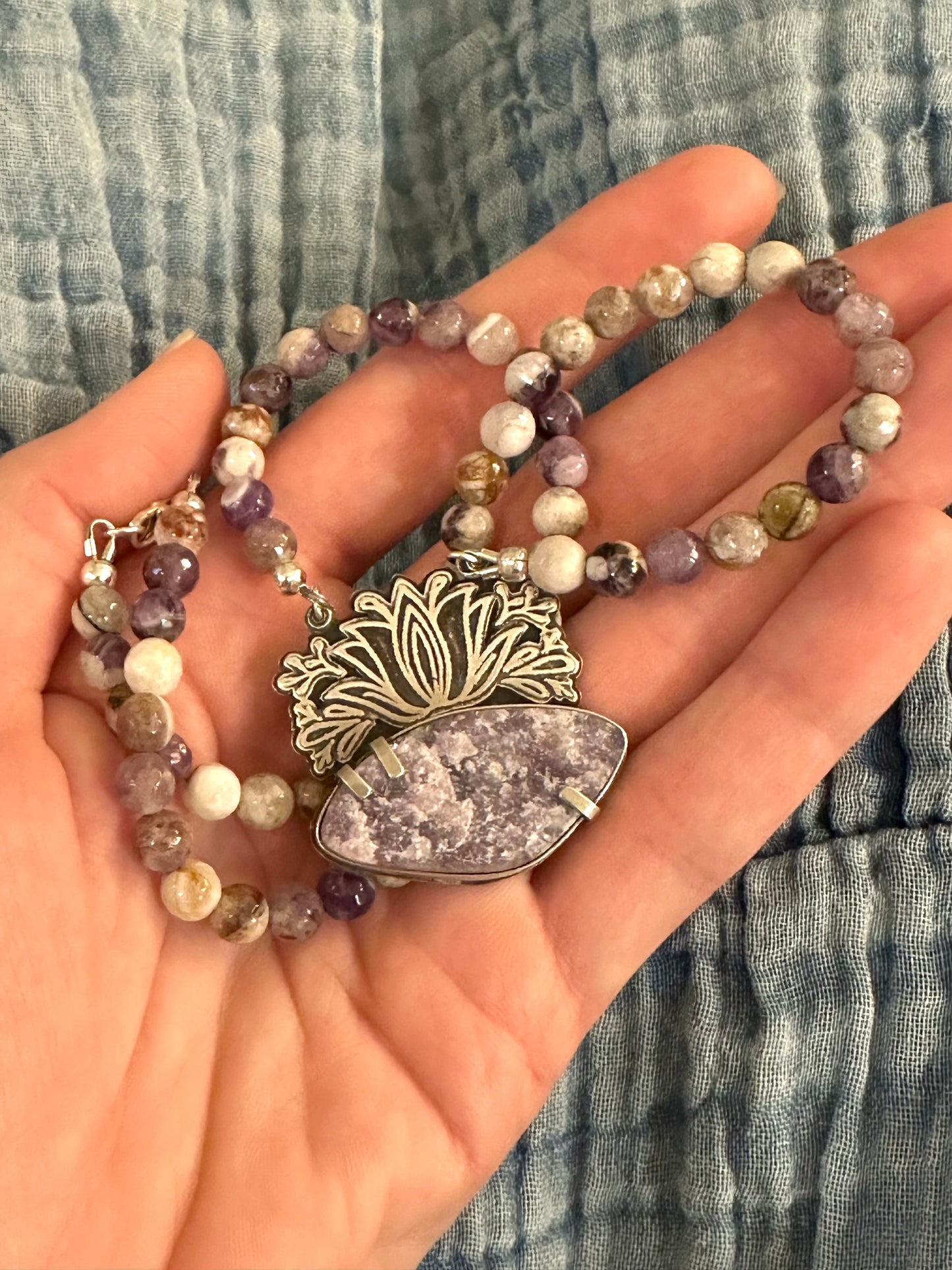 Blooming Lotus // Beaded Necklace