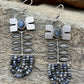 BLÓM Earrings // Labradorite + Blue Sapphire