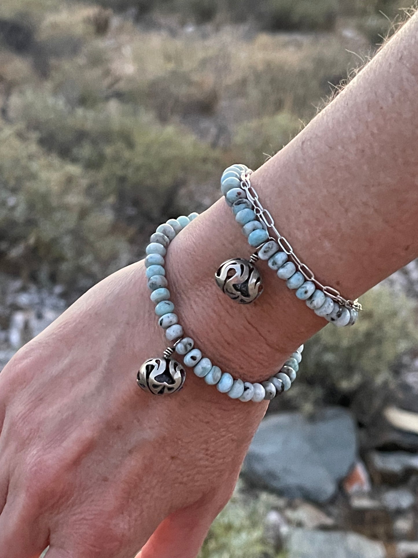 BJALLRA Bracelets // Larimar // Size M