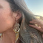 Beaded and Boho Earrings // Abstract Plumes