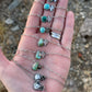 Itty Bitty Necklace #47 // Succulent & Sonoran Gold Turquoise // Desert Dweller Series