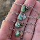 Itty Bitty Necklace #47 // Succulent & Sonoran Gold Turquoise // Desert Dweller Series
