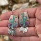 Beaded Sonoran Sunset Earrings // Saguaro
