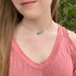 Itty Bitty Necklace #47 // Succulent & Sonoran Gold Turquoise // Desert Dweller Series