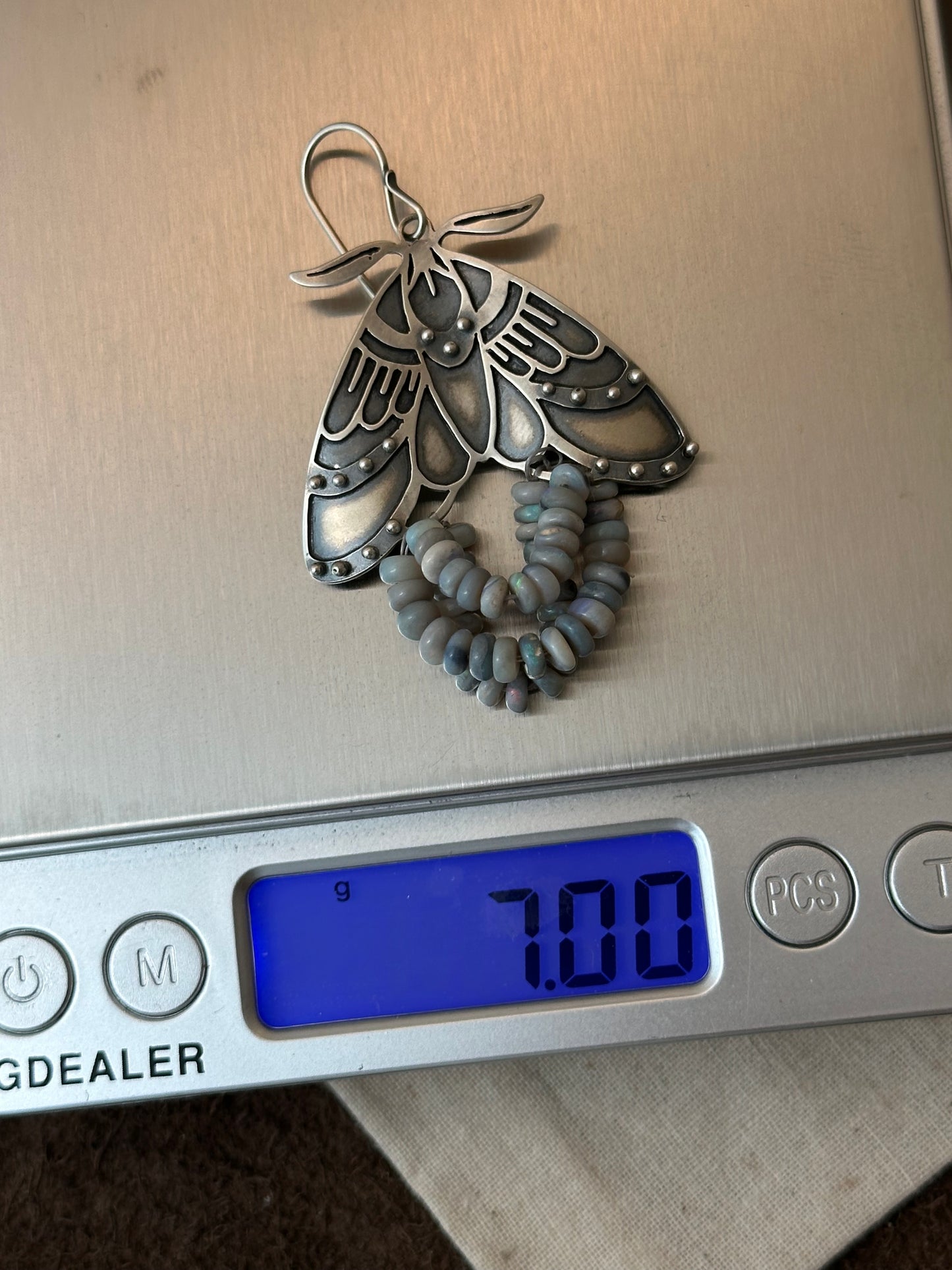 Moth Earrings // Australian Opal