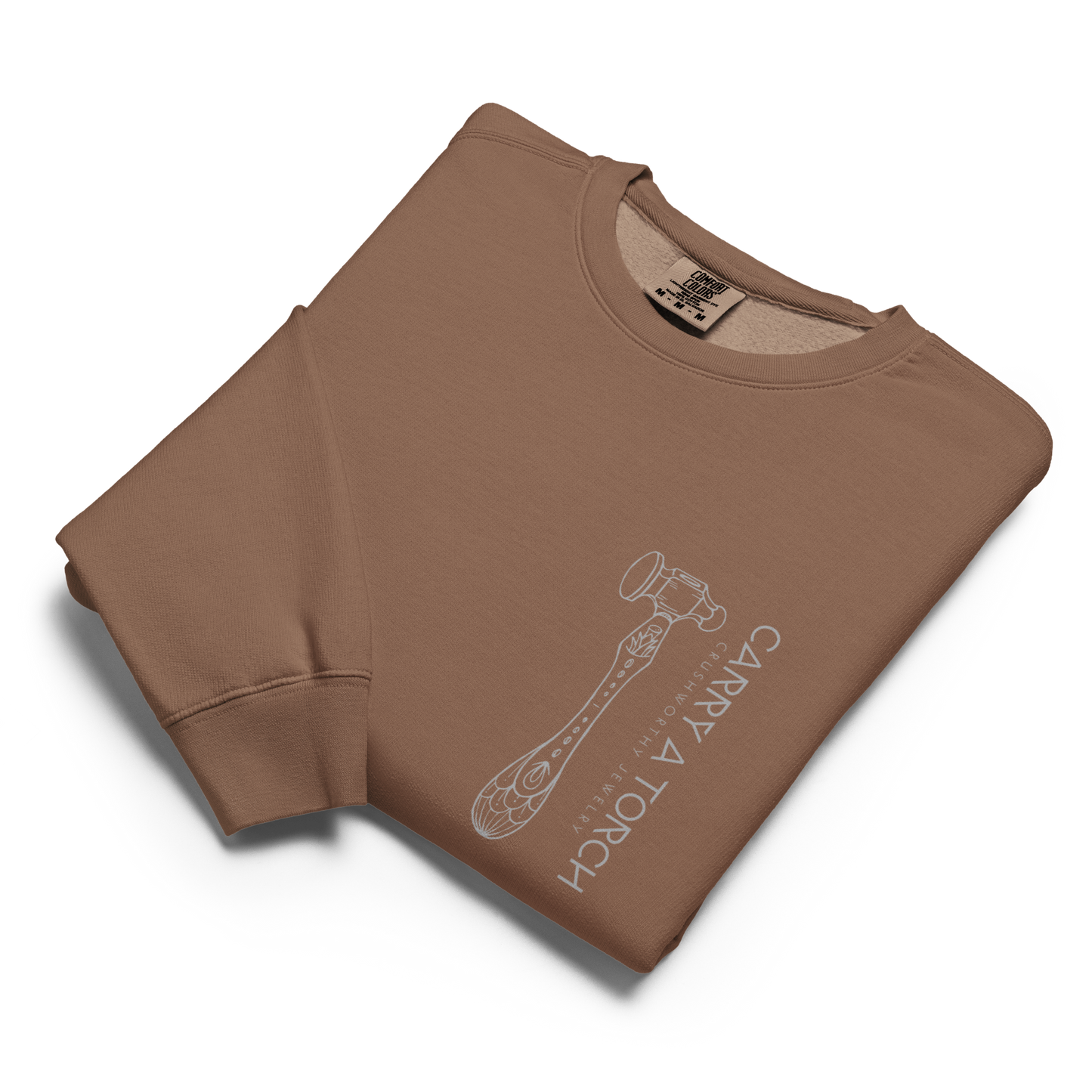 HAMMER // Unisex garment-dyed fleece crewneck sweatshirt