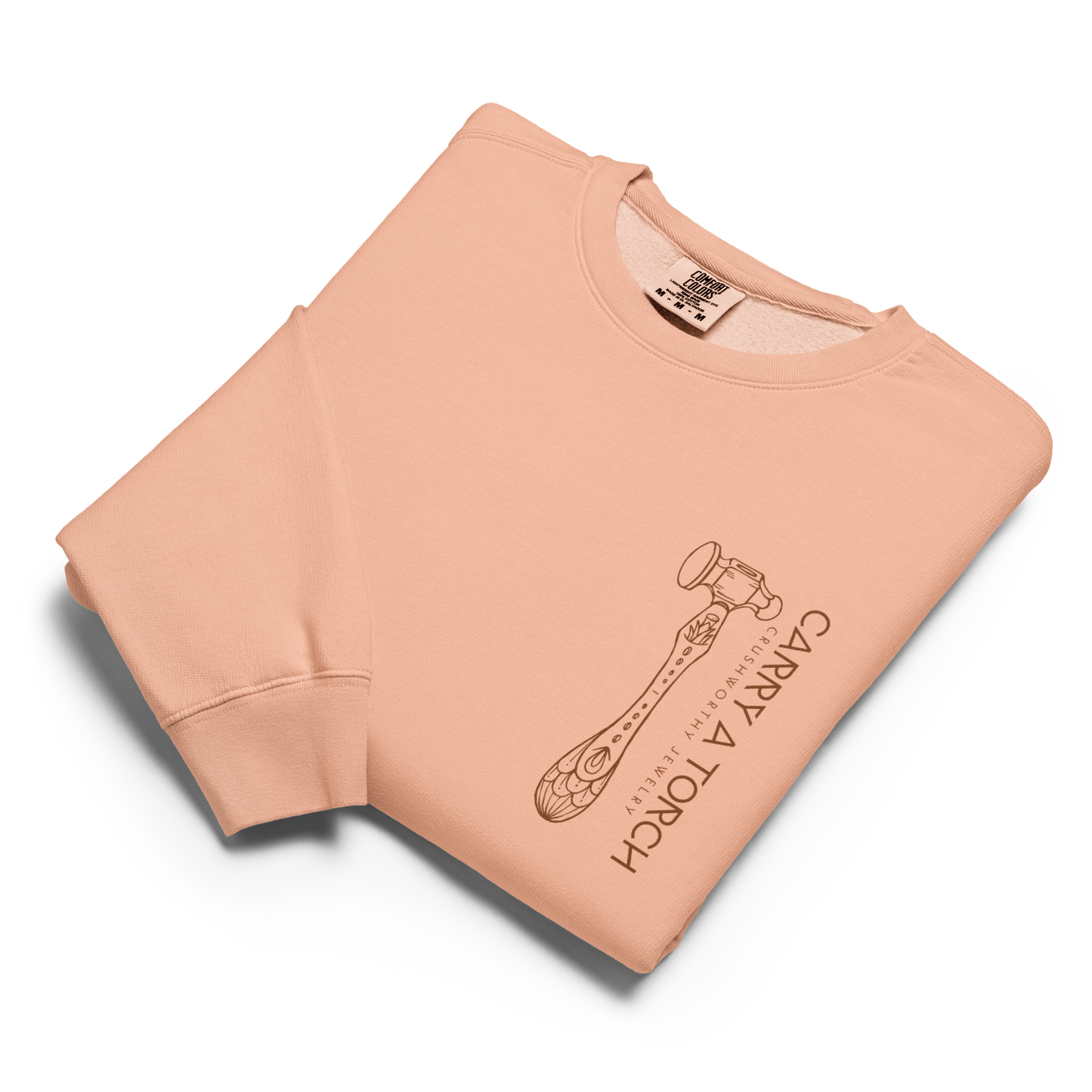 HAMMER // Unisex garment-dyed fleece crewneck sweatshirt