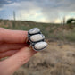 White Buffalo Stack Stone Ring // Size 9