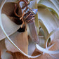 Crystal Point Viking Knit Bracelet // Brass
