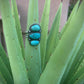 Sierra Nevada Turquoise Stack Stone Ring // Size 8.25